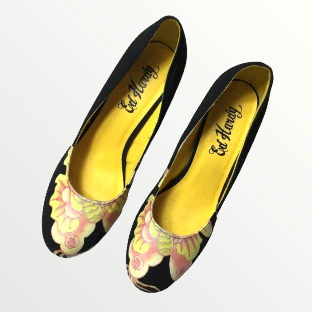 Ed Hardy Sz 6 Women's Amma Heels Pinup Stilettos Unworn - Picture 2 of 4